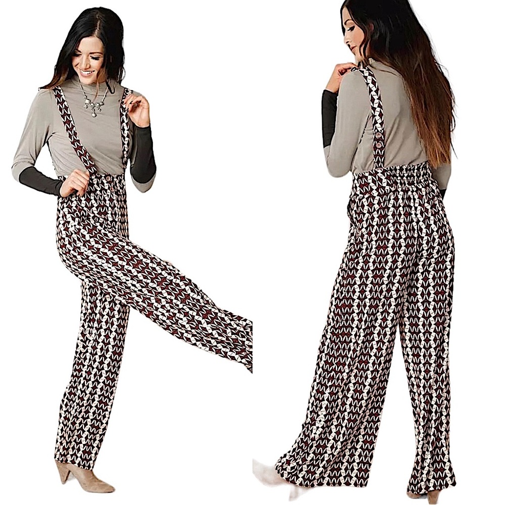 GIMMICKS BY BKE: NWT Wide Leg Woven Overalls - Size XS